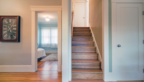 Timber Stairs and Door